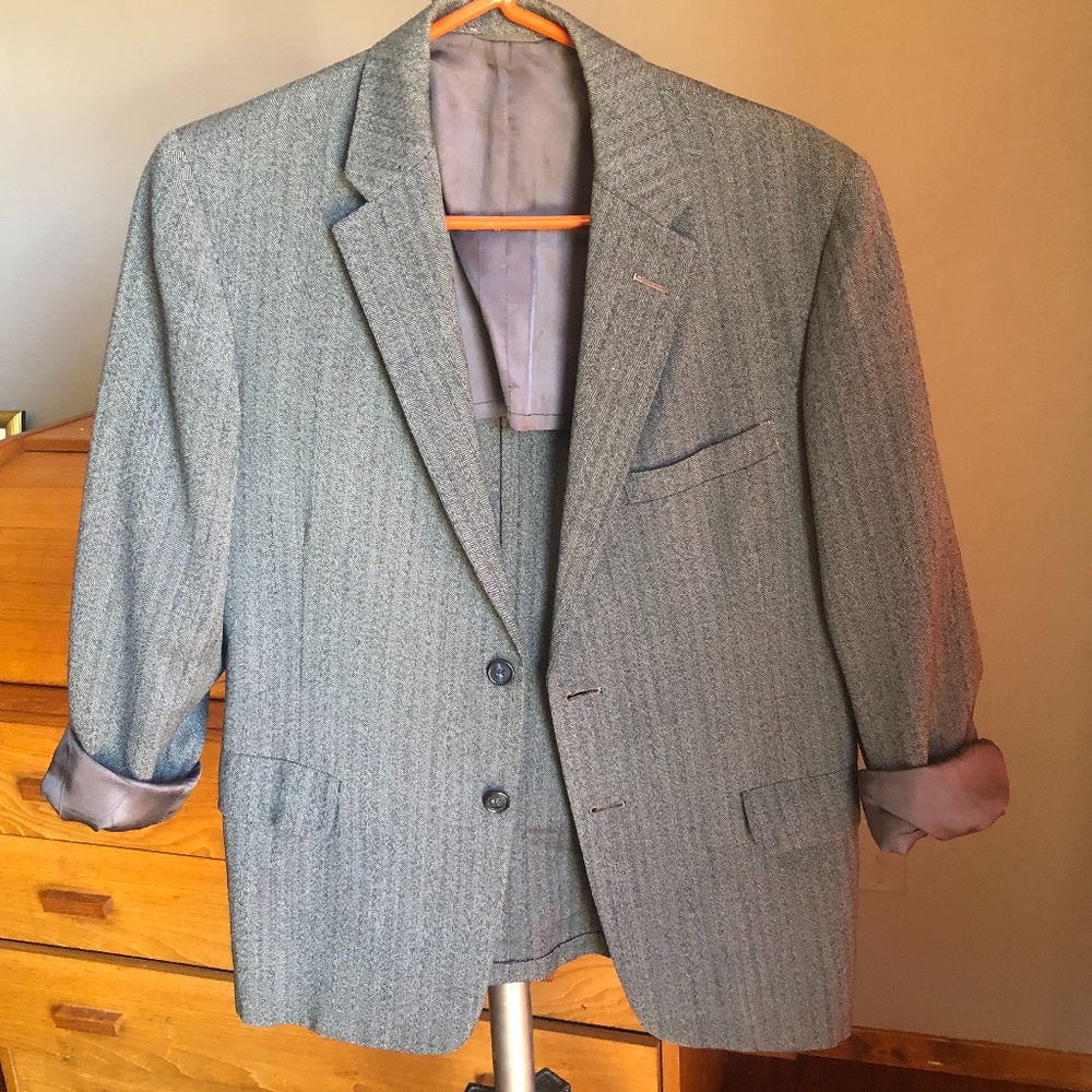 Vintage Stiens Grey Blazer with shoulder pads